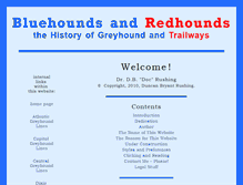 Tablet Screenshot of bluehoundsandredhounds.info